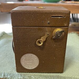 Vintage 1880-1930 50th Anniversary Brown Kodak Box Camera